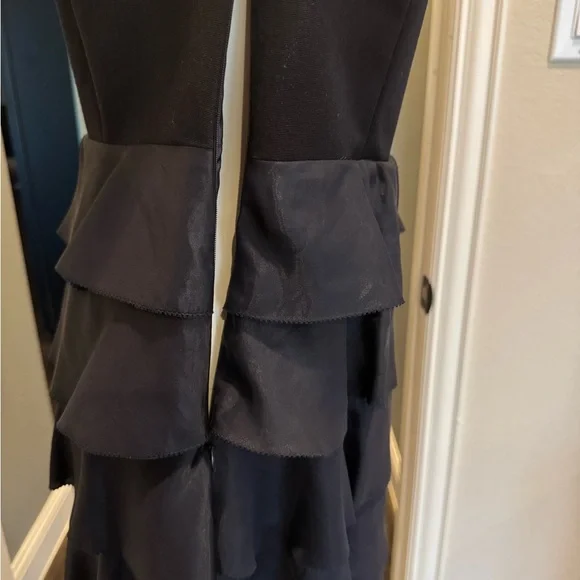 Orla Kiely Tiered Ruffle Dress | Dark Navy |Sleeveless Size 4 - Picture 15 of 16